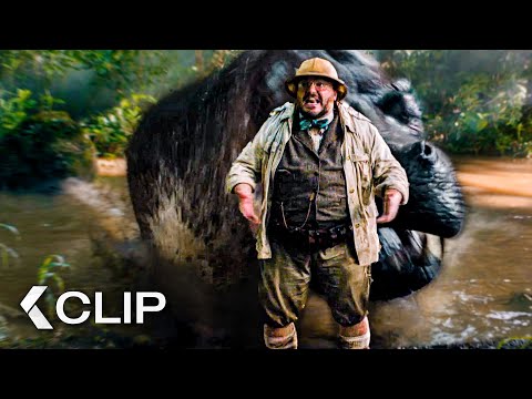 MASSIVE Hippo Attacks Jack Black - JUMANJI: Welcome To The Jungle Clip (2017) The Rock, Kevin Hart