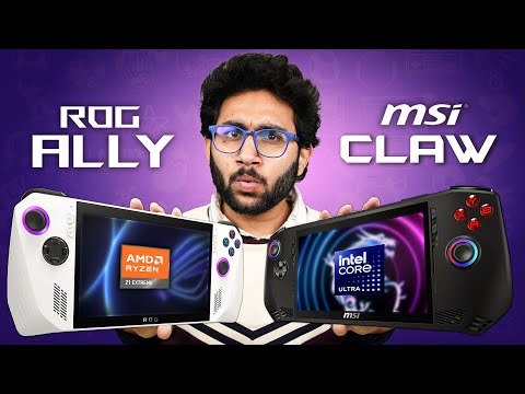Best Windows Handheld Gaming Device Under ₹40,000? | ROG Ally vs MSI Claw