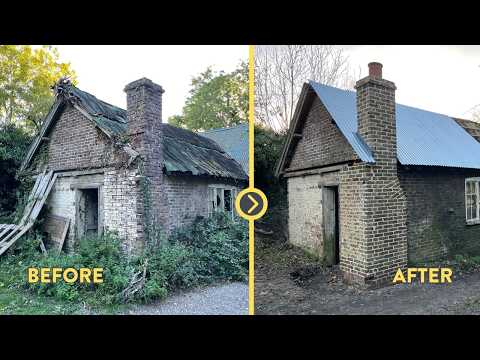 Abandoned 100 Year Old Workshop Renovation - Roof Repairs