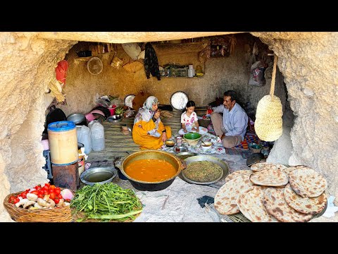 Villager Breakfast | Baking Tandoori Bread & Cooking Local Beans Feed For Breakfast