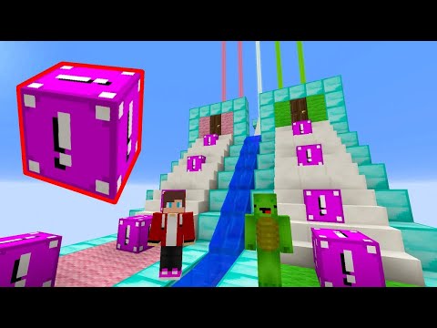 Playing THE MOST DANGEROUS LUCKY BLOCK RACE in Minecraft