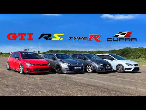 THE FASTEST TUNED HOT HATCH 4.. TYPE R vs GTI vs CUPRA vs RS