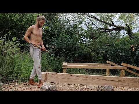 Building a Medieval Timber Framed Granary House with Hand Tools - Part II | Anglo-Saxon Woodworking