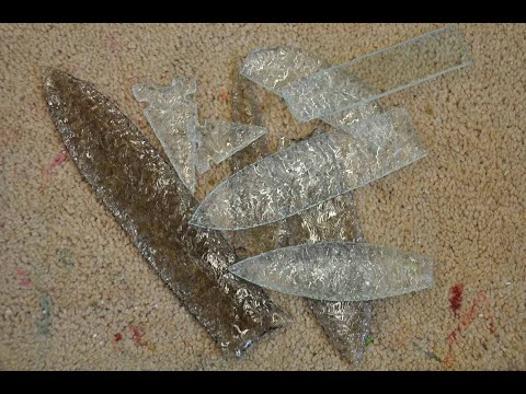 Pressure Flaking 101 - Running a flake on Plate Glass