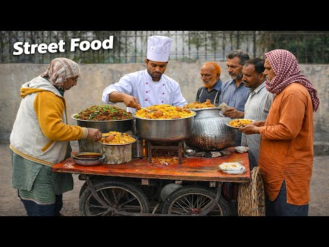 AMAZING 😍 70/-RS PAKIATANI STREET FOOD BREAKFAST | PAKISTANI STREET FOOD NEW VIDEO DHABA SCENE
