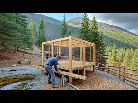 Building a Wooden Cabin on a Steep Mountain | 67 Days