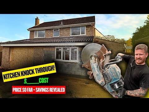 Kitchen Knock Through & Cost So Far - This Was Harder Than I Expected!