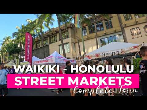 Waikiki Street Market Food Vlog 🌴 Things to Do in Honolulu