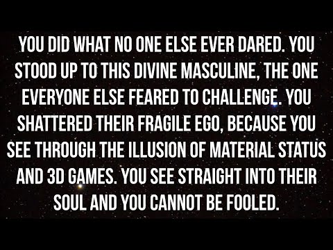 You Shattered His Ego Because You Are Not Impressed By The 3D And See Straight Into Their Soul...