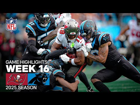 Tampa Bay Buccaneers vs Carolina Panthers Game Highlights | 2025 NFL Season Week 16