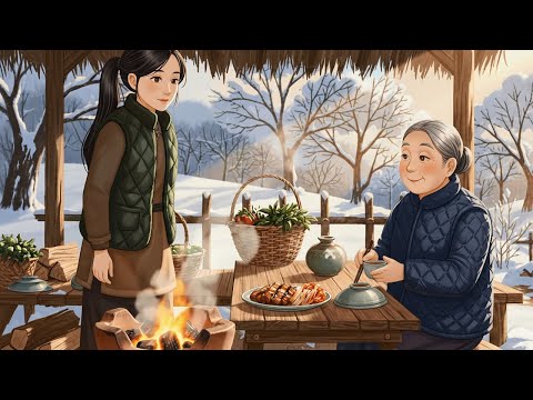 On the First Snowy Morning, I Make Kimchi — A Quiet Warmth in Winter’s Cold | Ghibli-Style Video