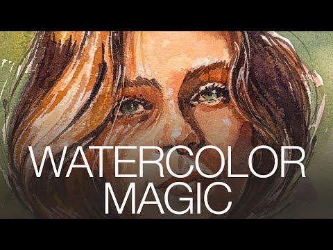 Bringing Sketches to Life: Professional Watercolor Portrait Technique