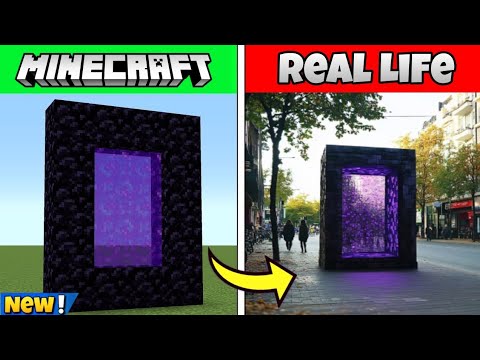 Minecraft Incredible Mobs and Characters vs Real Life!