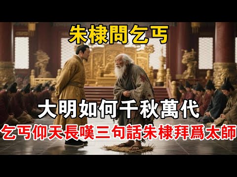 朱棣問乞丐：大明如何千秋萬代？乞丐仰天長嘆三句話朱棣拜為太師【史海探秘】