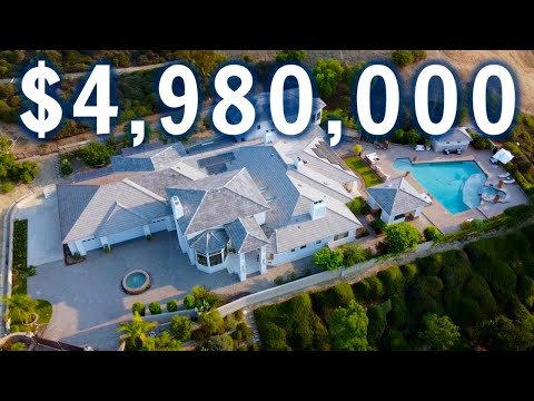 Inside a $4,980,000 MEGA MANSION with a HIDDEN TV | California Mansion Tour