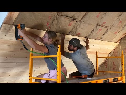 We Saved THOUSANDS! | Cabin Finishes Start Today | Drywall & Pine Tongue and Groove