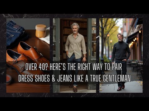 Over 40? Here’s the Right Way to Pair Dress Shoes & Jeans Like a True Gentleman