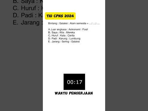 SOAL TIU CPNS 2024 #beranda #skdcpns #masukberanda #trendingshorts #cpns2024