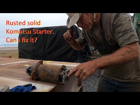 Rusted solid Komatsu Starter. Can i fix it?