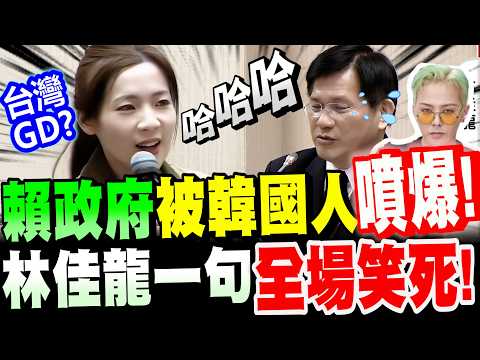 【全字幕】賴政府丟臉到國際了!被韓國人噴爆啦!林佳龍一句話救駕~讓全場笑死了!徐巧芯質詢外交部長林佳龍#台灣GD#南韓