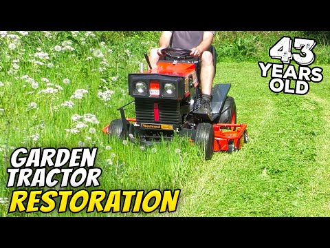 Rare 43 Year Old British Garden Tractor: Restored to Former Glory