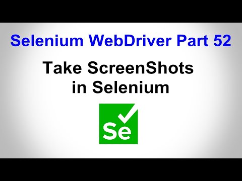 Selenium WebDriver | Part52 | How to Capture Screenshot in Selenium Webdriver