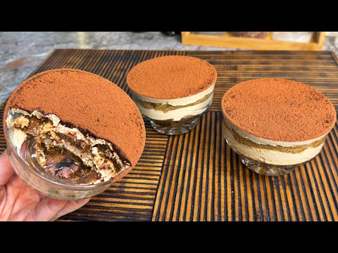 ألذ تيراميسو بدون بيض و مسكربون في 10 دقائق و مذاق خيالي