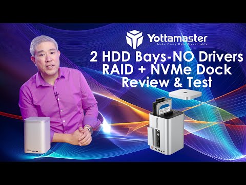 Yottamaster Hard Drive RAID No Driver Required + NVMe Dock Review!