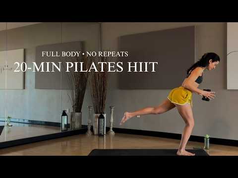 20-Min Pilates HIIT | Full Body Sculpt | No Repeats