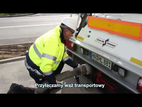 Załadunek i rozładunek naczepy silosowej (SF / materiały budowlane)