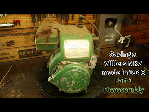 Saving a Villiers MK7 from 1946. -Part 1 Disassembly-