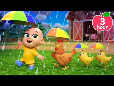 Rain Rain Go Away | Farm Version | Newborn Baby Songs & Nursery Rhymes