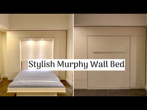 New 2024 Murphy Wall Bed With Cabinet & Drawers | Custom Made Furniture In Dubai