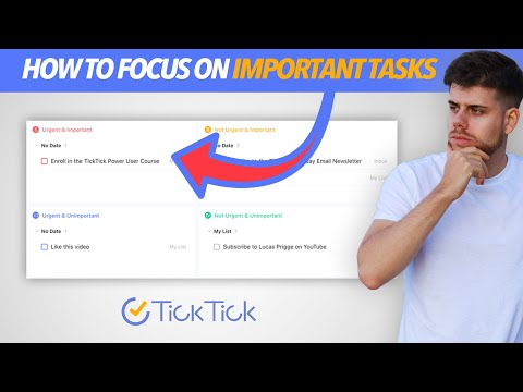 TickTick: How to use Priorities
