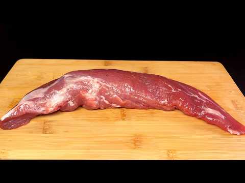 This is how pork tenderloin is prepared in a restaurant with three Michelin stars! Tender meat