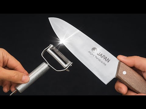 Sharpen your knife with 5 this amazing tool! Knife like razor sharp in 2 minutes