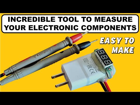 Homemade Tool Using a Cell Phone Charger with Which You Can Measure Any Electronic Component.