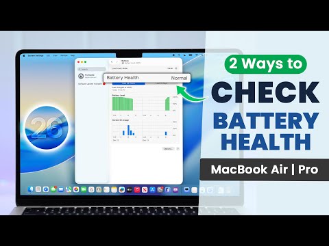 How to Check MacBook battery health! [macOS 26]