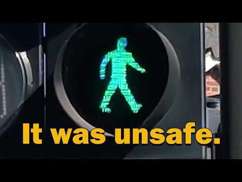 Why doesn't the green man flash anymore?