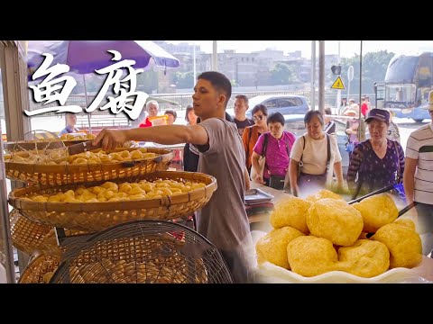 An inconspicuous stall in the Guangdong market sold out 4,000 kilograms of fish tofu in 2 hours!
