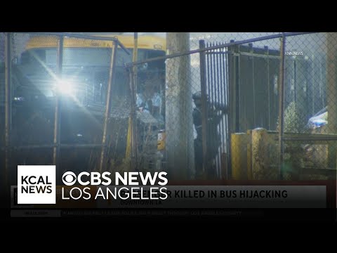 LA Metro bus passenger dead, suspect in custody after hijacking leads to pursuit