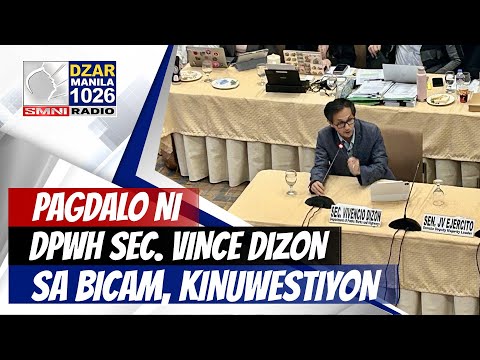 #SonshineNewsblast: Pagdalo ni DPWH Sec. Vince Dizon sa bicam, kinuwestiyon