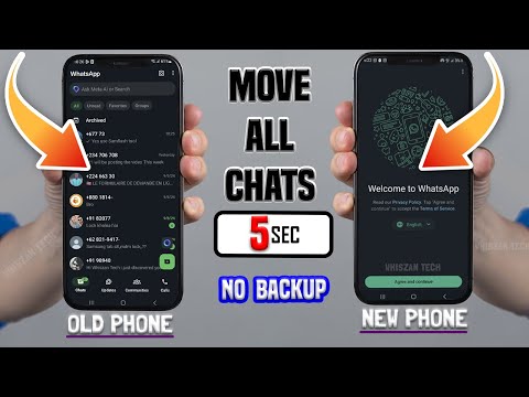 How To Transfer WhatsApp Messages from Old Android to New Android Phone without Google Drive Backup.