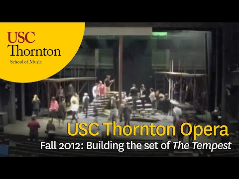 USC Thornton Opera, Fall 2012: Building the set of "The Tempest"