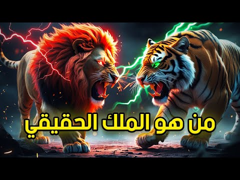 أسد ضد نمر - معركة الأساطير: الأسد ضد النمر - من هو الملك الحقيقي؟ 👑