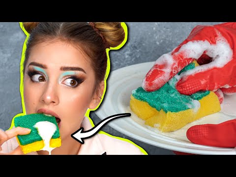 Is that DISH SPONGE CAKE even EDIBLE?!