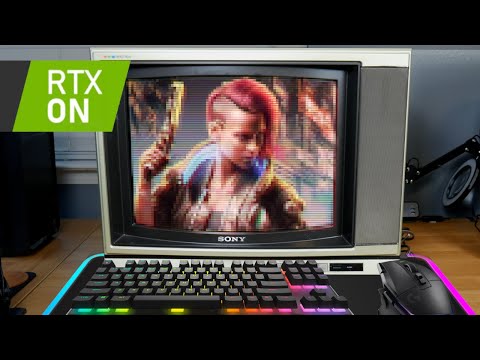 RTX PC Gaming...on a CRT TV from the 1980's