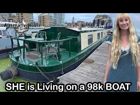 She TRADED Her Apartment for a $98k BOAT House!