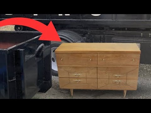 PULLED FROM A DUMPSTER: Ultimate Trash to Treasure Dresser Restoration