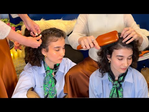 ASMR I WAS DREAMING WHILE GETTING HAIR COMBED (JAPANESE SOST SPOKEN)